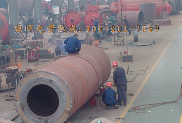 煤泥烘干机制作过程